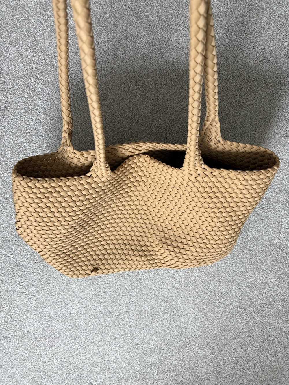 CALIA by Carrie Underwood Woven Tote Bag in Tan - Picture 2 of 6